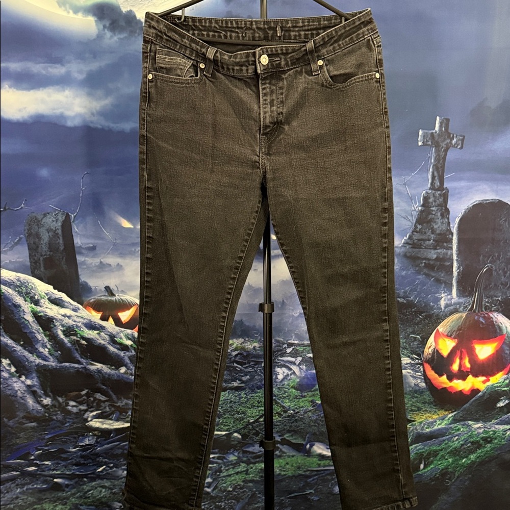 Levi's Black Straight Leg Jeans for Women